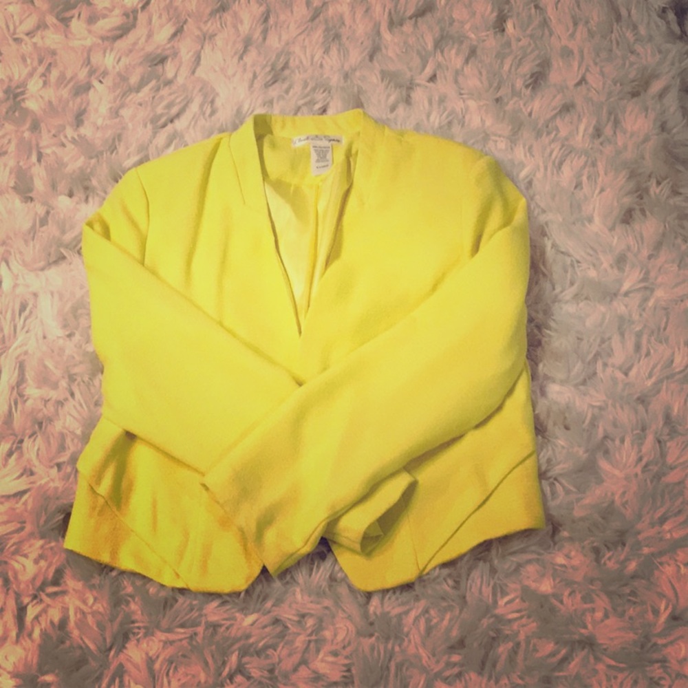 Closet Space bright yellow blazer XL